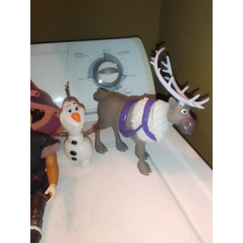 Elsa, Anna,  Kristoff,  Sven (TY Plush), Olaf Disney Sledding Adventure - Frozen - Picture 4 of 9